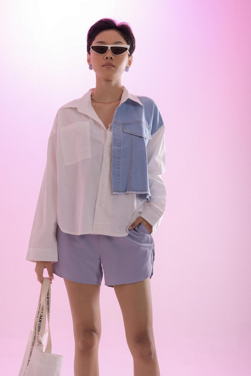 White - Light Blue
